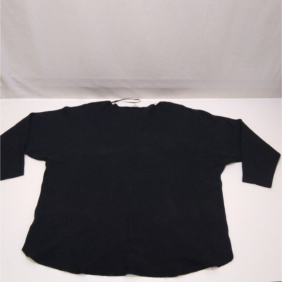 Siren Lily Embellished Rhinestone Black Top Women's 1X Viscose/Nylon/Polyester - Picture 3 of 7